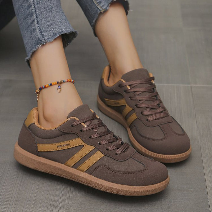 Damen Mary-Jane-Sneaker mit Klettverschluss und gepolstertem Komfortfußbett Mune Fashion