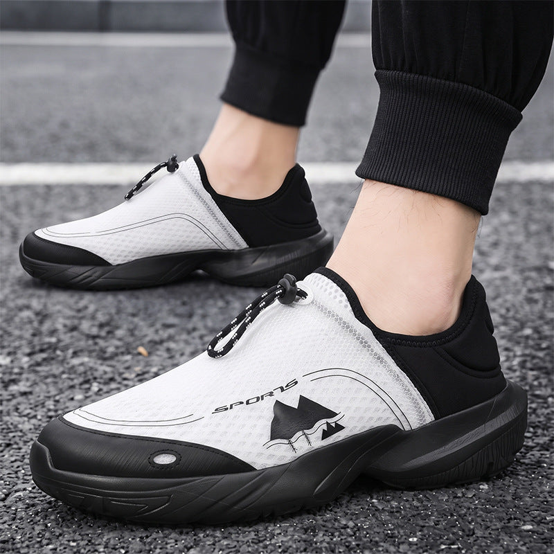 Unisex light breathable slip-on sneakers with quick release and shock-absorbing sole Mune Fashion