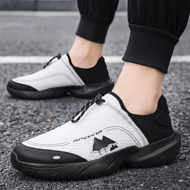 Unisex light breathable slip-on sneakers with quick release and shock-absorbing sole Mune Fashion
