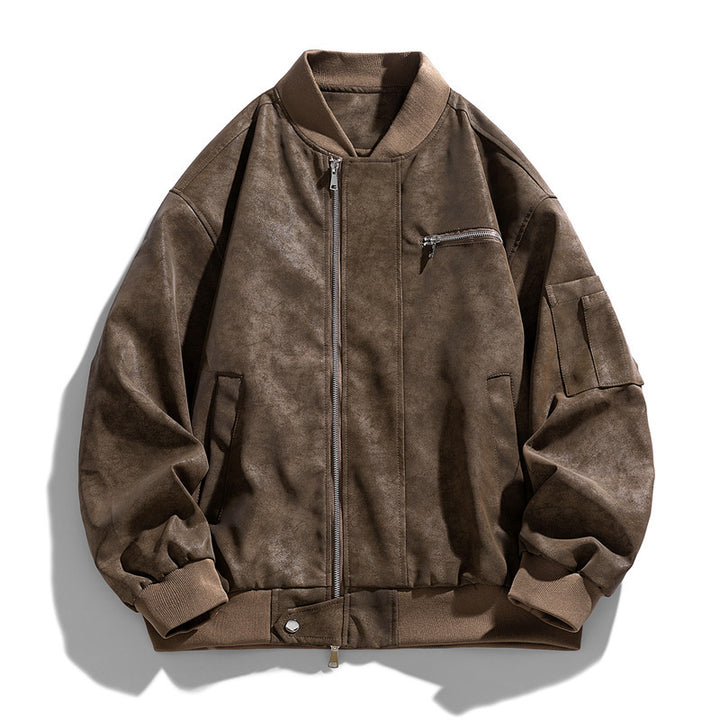 Men's Stylish Bomber Jacket with Practical Pockets Mune Fashion