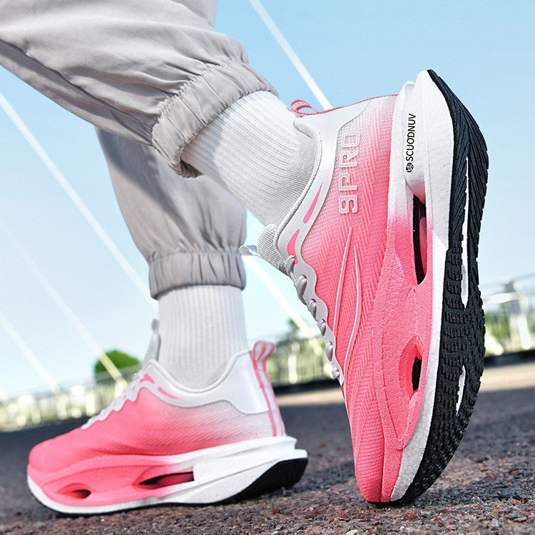 Unisex lightweight running shoes with cushioning platform sole and breathable upper material Mune Fashion
