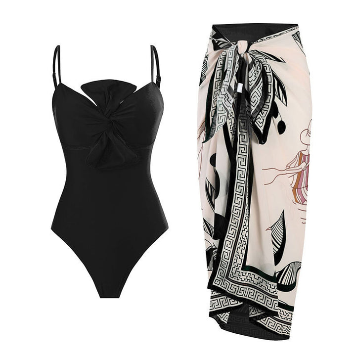 Women's swimsuit with elegant wrap skirt Mune Fashion