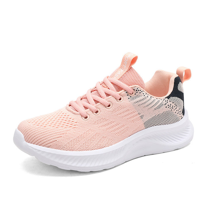 Women's nan ultra-light knit casual sneaker with ergonomic cushioning core sole and pull tab Mune Fashion