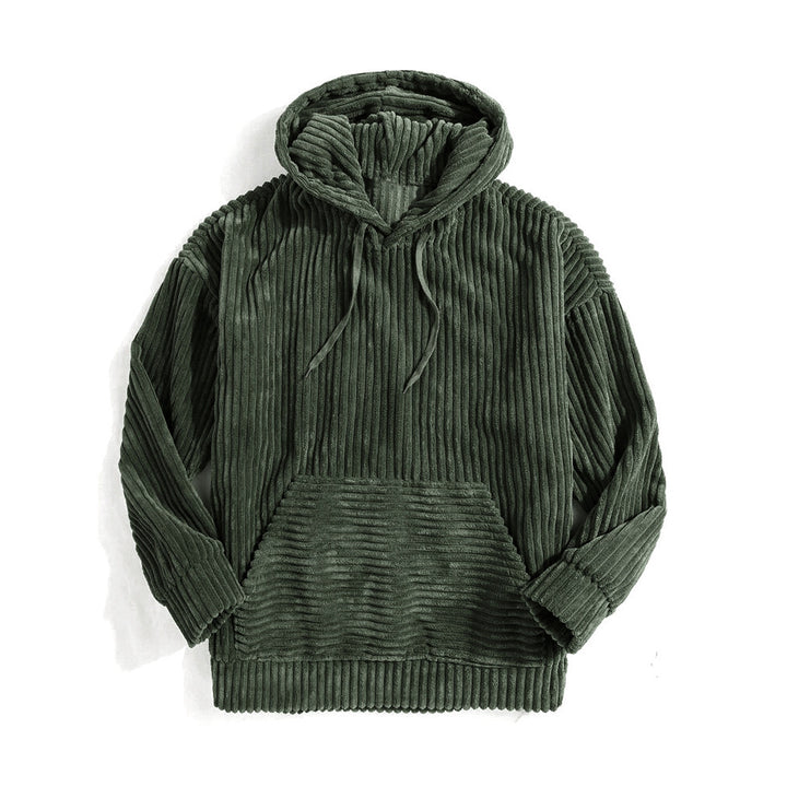 Unisex nano ribbed velvet hoodie with hoodie and kangaroo pocket Mune Fashion