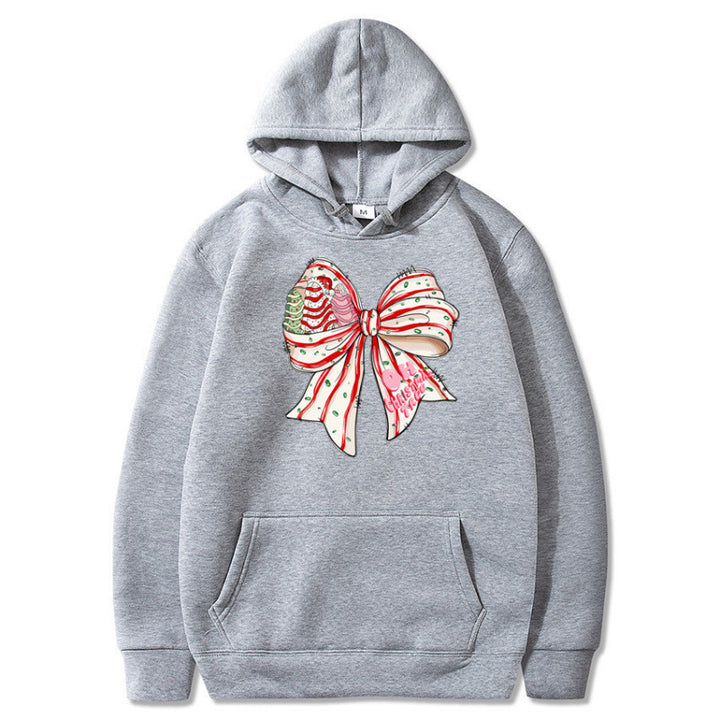Women’s Hoodie with Festive Bow Design Mune Fashion