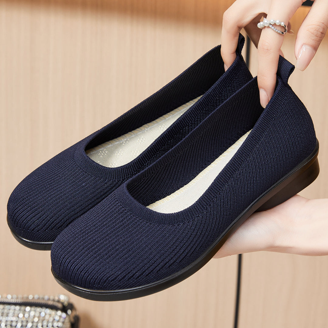 Women’s seamless comfort ballerina made of technical knit with ergonomic memory footbed and flexible profile sole Mune Fashion