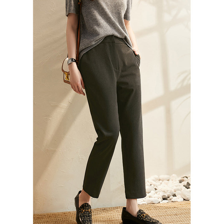 Women's Comfortable and Elegant Fabric Trousers Mune Fashion