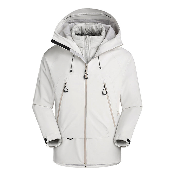 Men's waterproof softshell jacket with removable quilted inner jacket Mune Fashion