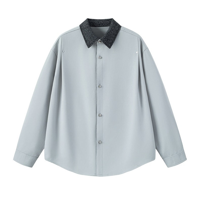 Women's Elegant Blouse with Stand Collar Mune Fashion