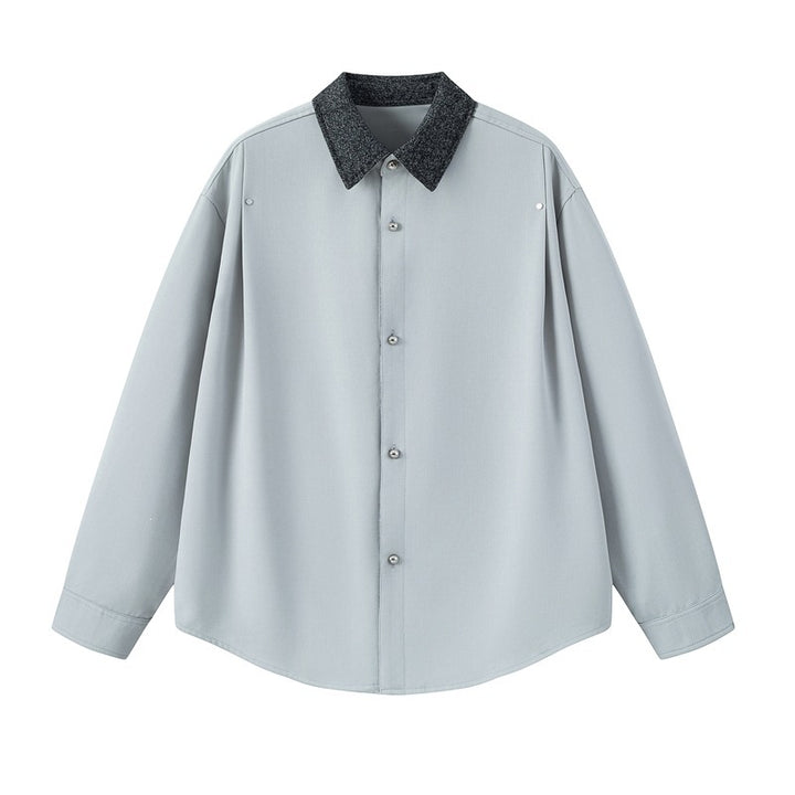 Women's Elegant Blouse with Stand Collar Mune Fashion