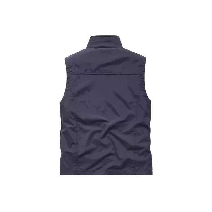 Men's Breathable Photographer Utility Vest with Mesh Lining and Multiple Pockets Mune Fashion