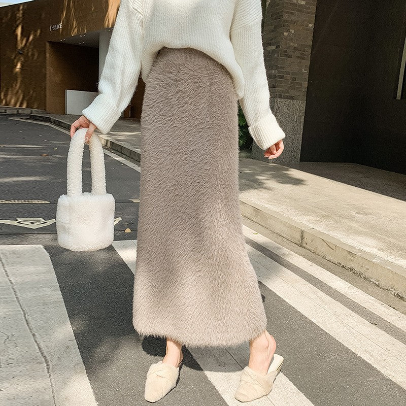 Women's Elegant Maxi Skirt with High Waist Mune Fashion