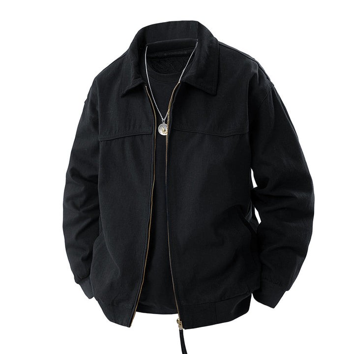 Men's Casual Jacket with Foldable Collar Mune Fashion
