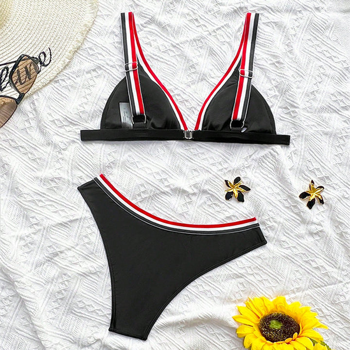Women's triangle bikini with sporty contrast design Mune Fashion