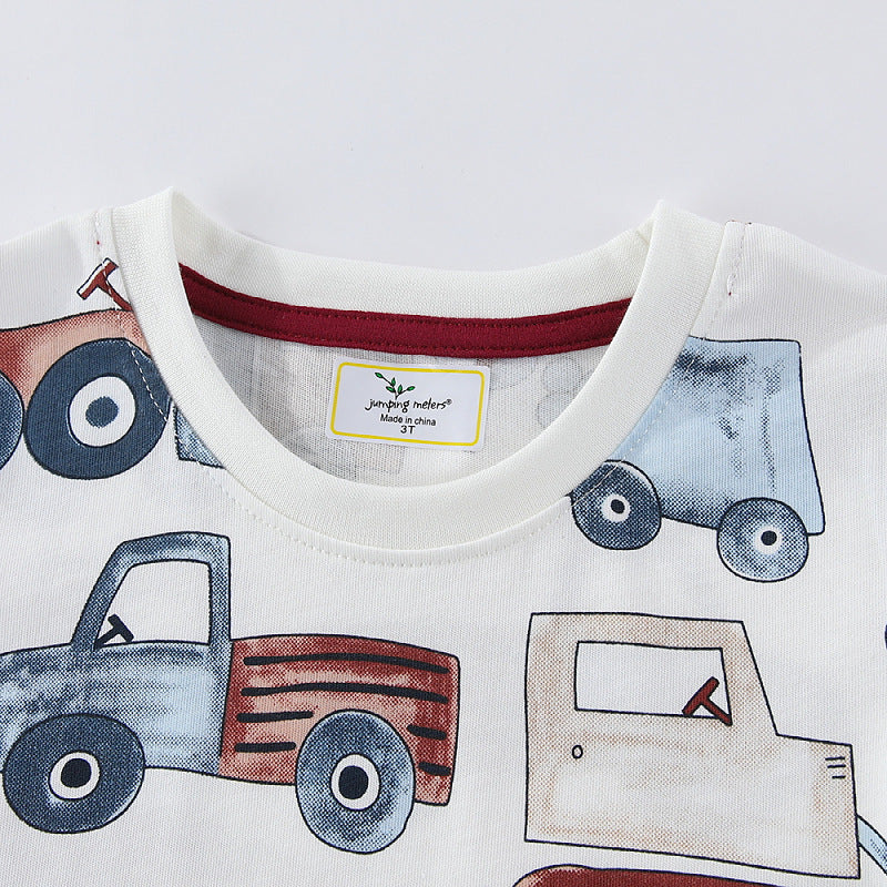 Children's T-Shirt with colorful construction site motif Mune Fashion