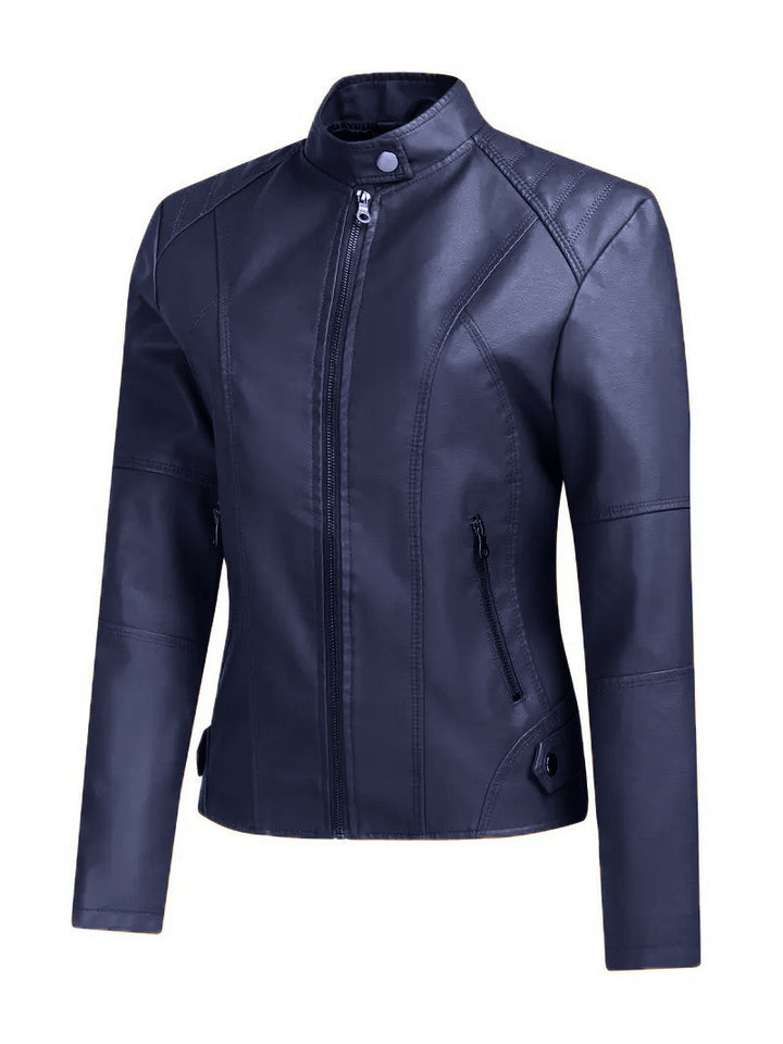 Women's Elegant and Modern Faux Leather Jacket