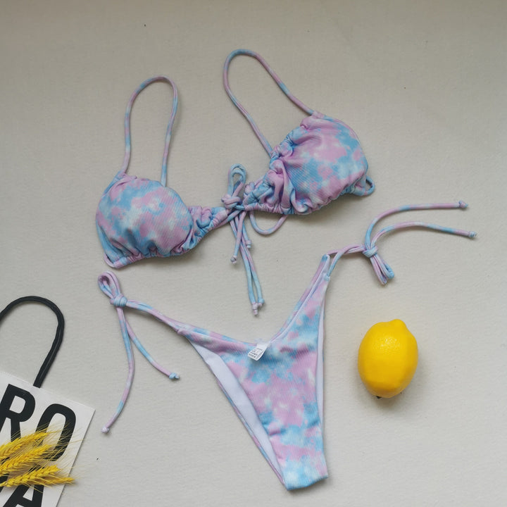 Women's Triangle Bikini with adjustable ties Mune Fashion