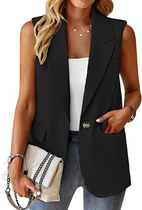 Ladies Stylish Blazer Vest Mune Fashion