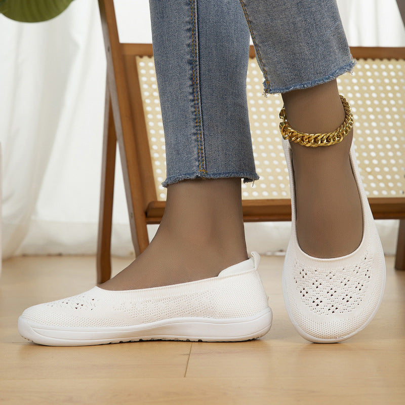Ladies Breathable Knit Slippers with Ergonomic Memory Footbed Mune Fashion