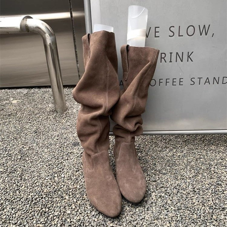 Ladies Elegant and comfortable fitting Overknee boots Mune Fashion