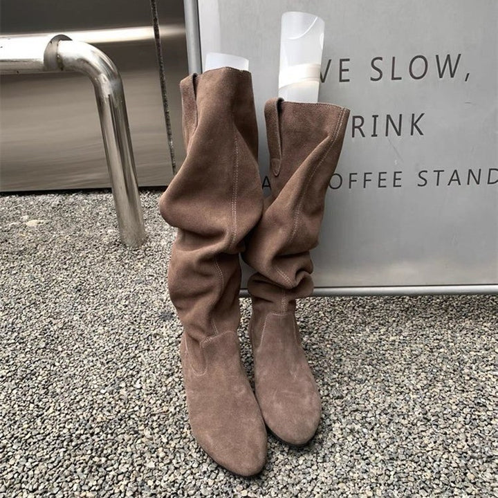 Ladies Elegant and comfortable fitting Overknee boots Mune Fashion