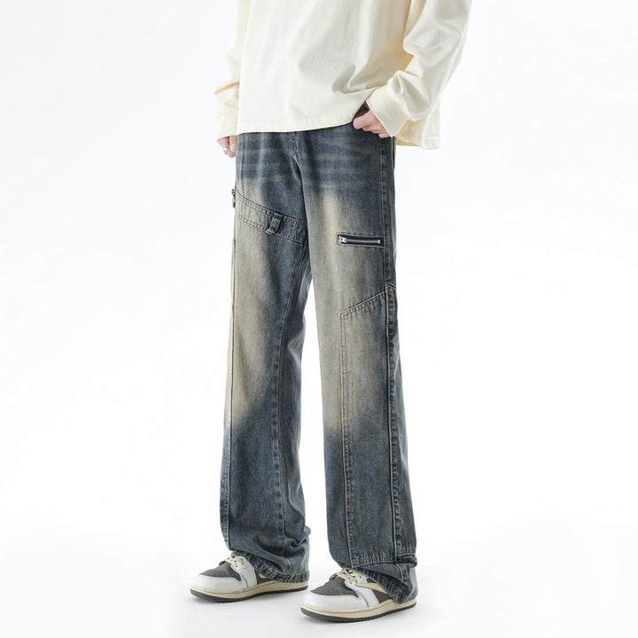 Men's Casual Cargo Jeans with Modern Pockets Mune Fashion