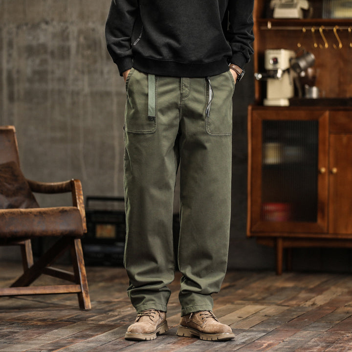 Men's loose workwear pants with patch front pockets Drune