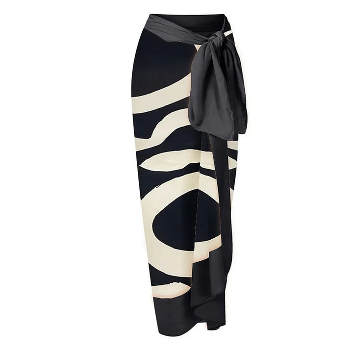 Women’s bikini set with asymmetric top and elegant wrap skirt Mune Fashion