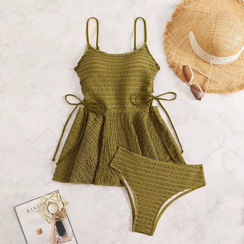 Women's casual tankini set with playful cut Mune Fashion