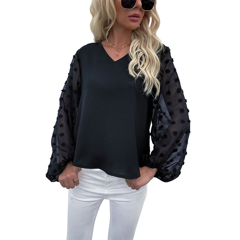 Women's Elegant Top with Puff Sleeves Mune Fashion