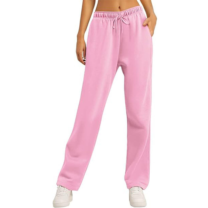 Ladies high-quality relaxed pants with a high waist, straight leg, and integrated side pockets Mune Fashion