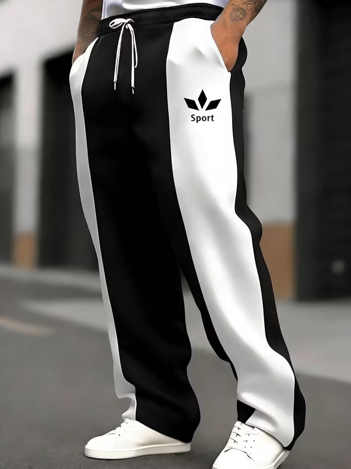 Men's sporty joggers with side stripes Mune Fashion
