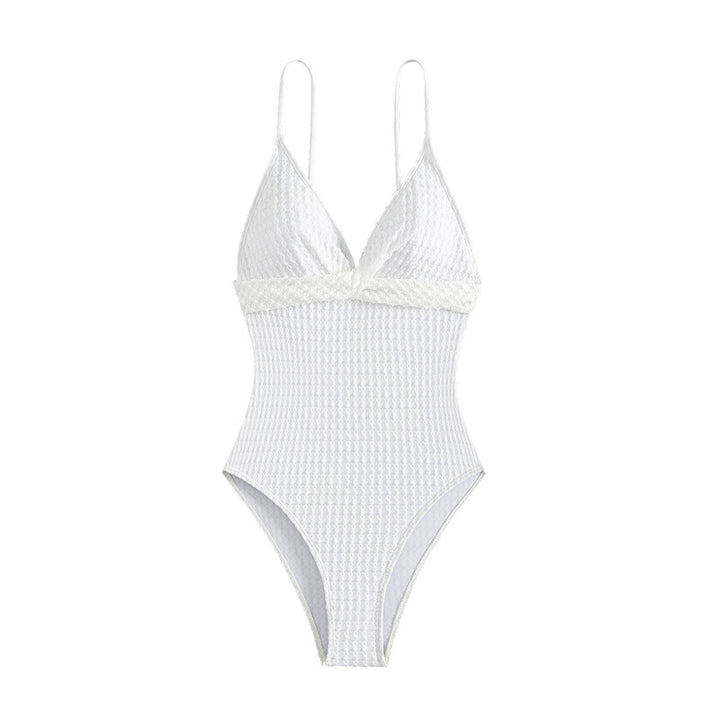 Women's Elegant Swimsuit with Fine Rib Structure Mune Fashion
