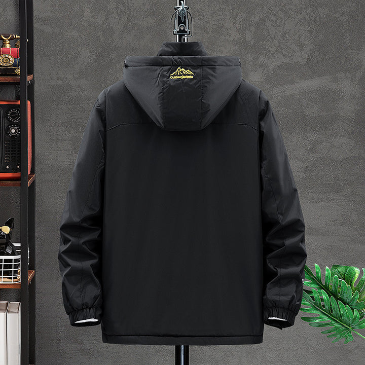 Men's waterproof insulated outdoor parka with removable hood, thermal lining, and concealed zipper pockets Mune Fashion