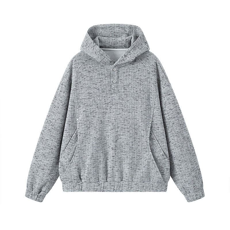Women’s Fashionable Hooded Sweater with Button Details Mune Fashion