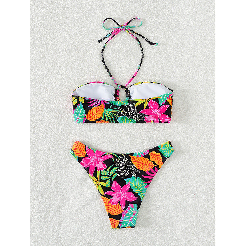 Women's bandeau bikini with fashionable cut-out design and high-cut briefs Mune Fashion