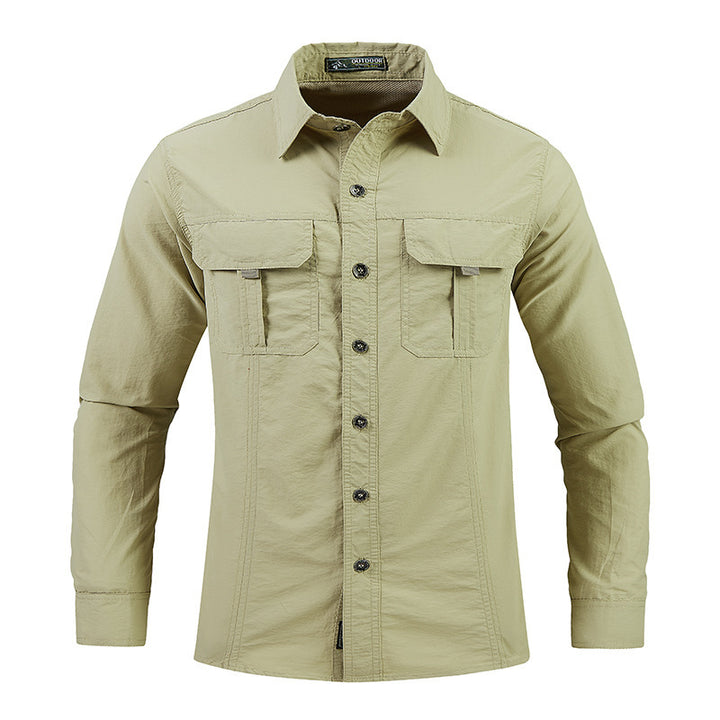 Men's functional shirt with practical chest pockets Mune Fashion