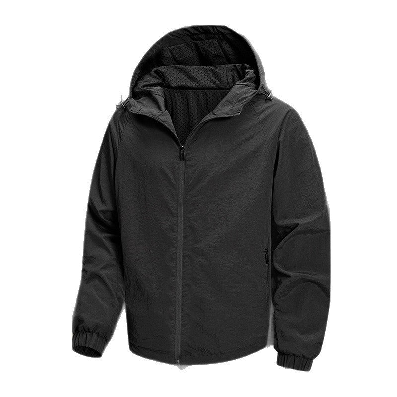 Men's Ultralight Packable Hoodie Jacket with Breathable Mesh Lining Mune Fashion