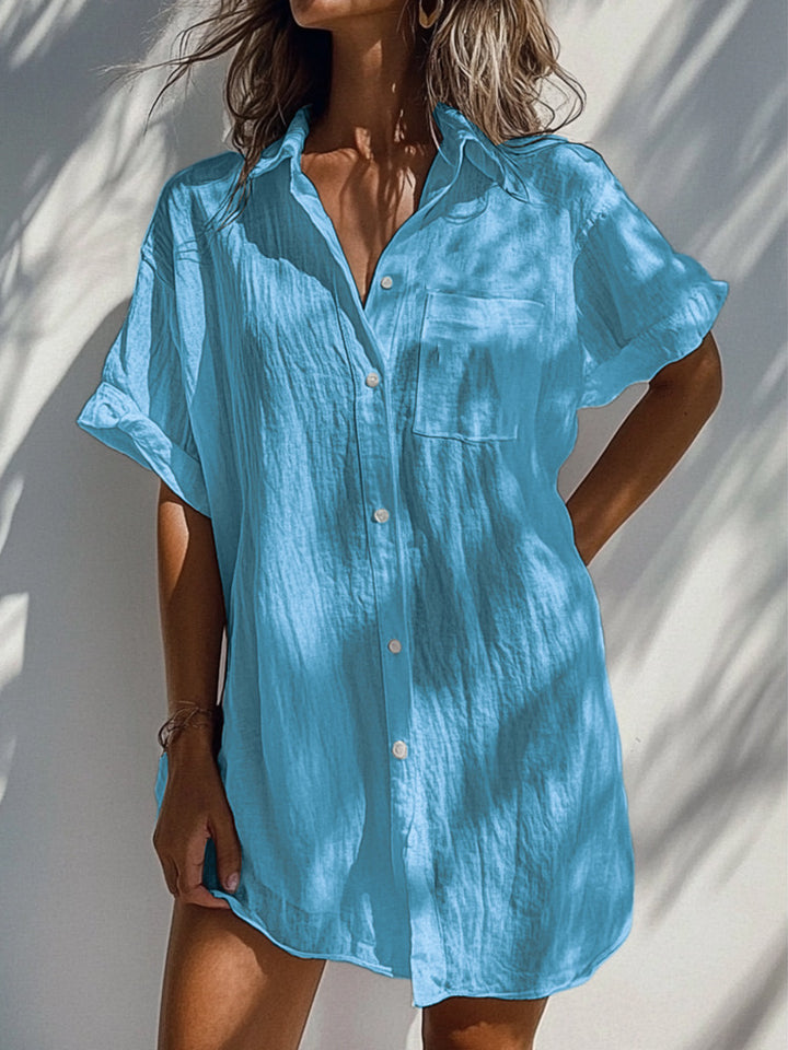 Ladies light and airy short-sleeve blouse Mune Fashion