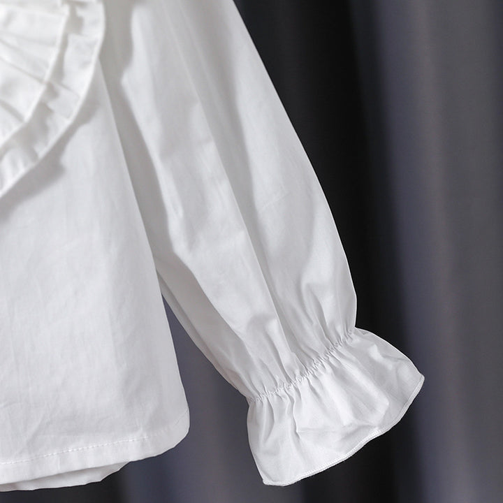 Girls playful blouse with ruffle details Mune Fashion