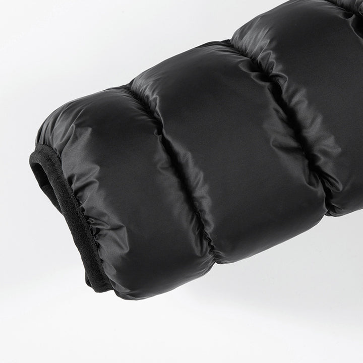 Men's ultralight quilted down jacket with hood, wind-resistant outer shell and packing function Mune Fashion