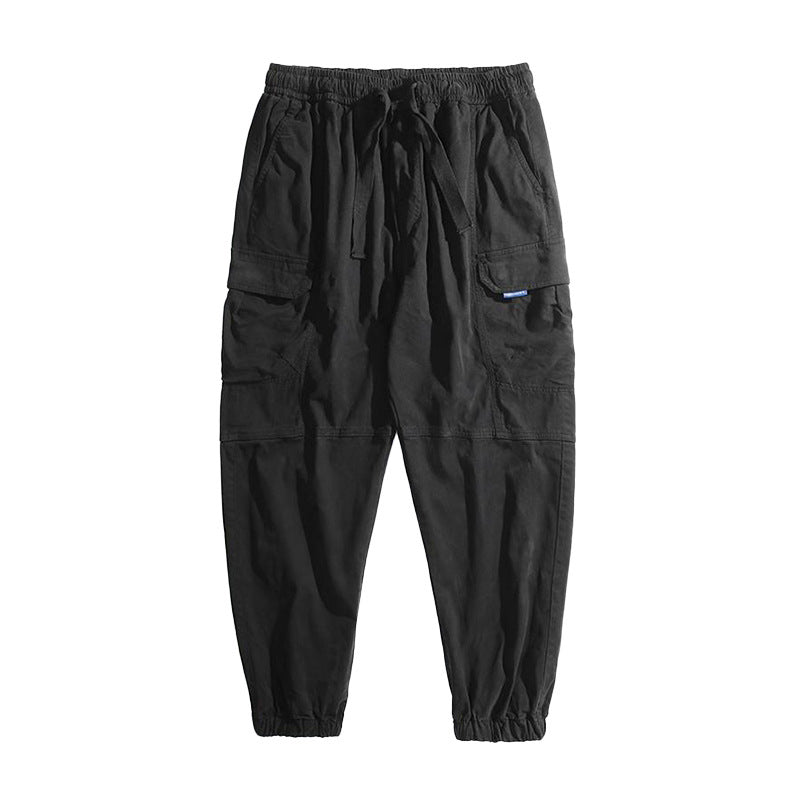 Men's cargo pants with elastic waistband and practical side pockets Mune Fashion