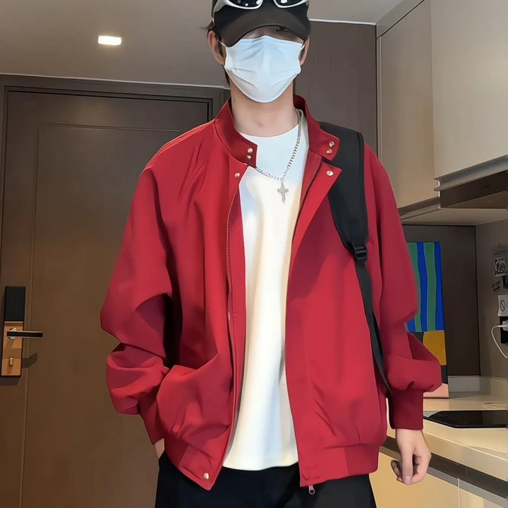 Men's Casual Functional Jacket with High Collar Mune Fashion