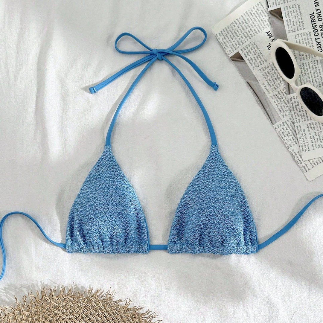 Women crocheted triangle bikini Mune Fashion