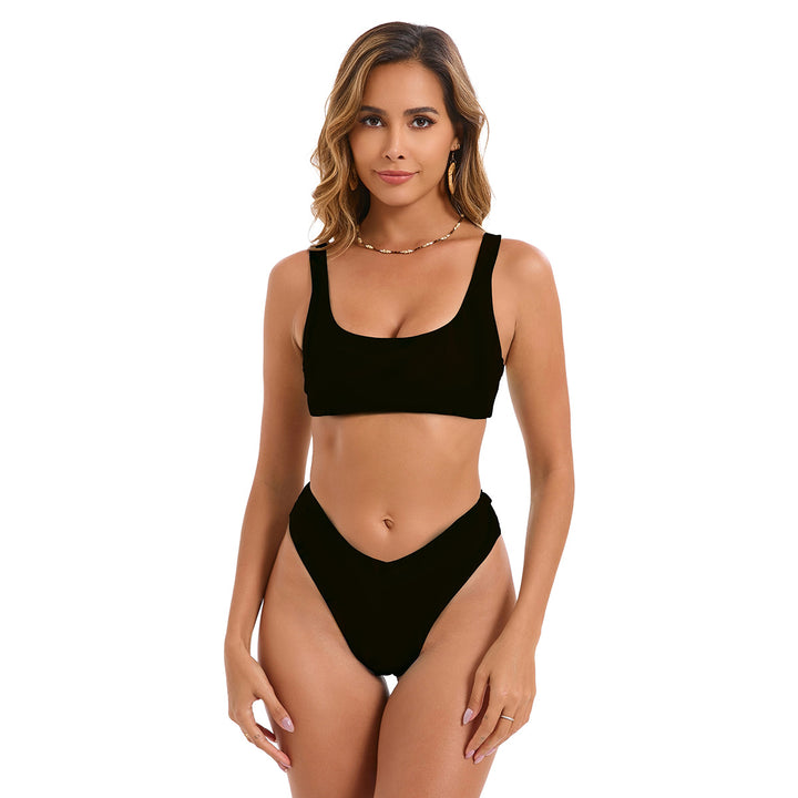 Women's bikini set with high-cut bottom and sporty top Mune Fashion