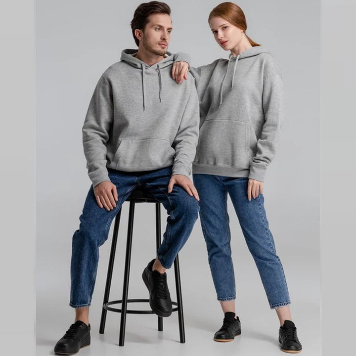 Unisex nan minimalist heavyweight hoodie made of French terry with concealed kangaroo pocket and narrow silhouette Mune Fashion