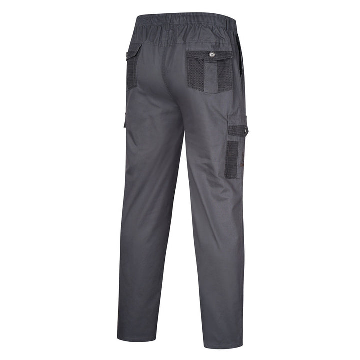 Men's cargo pants with elastic waistband, mesh inserts and multi pockets Mune Fashion