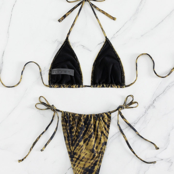 Women's Triangle Bikini with Adjustable Tie Details Mune Fashion