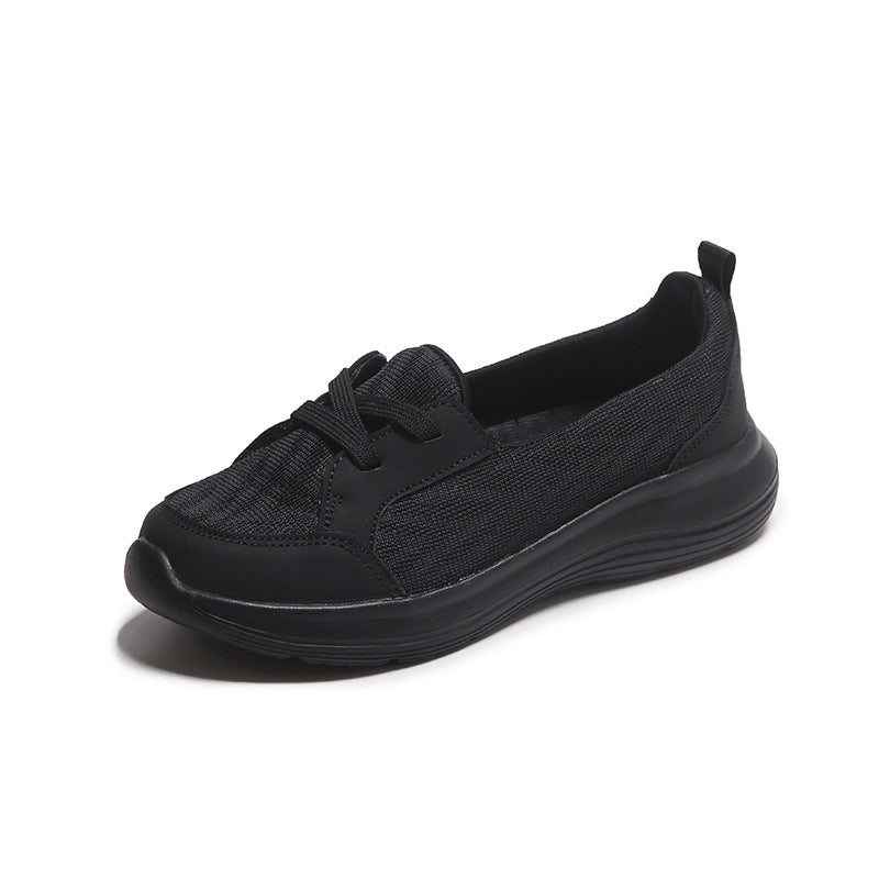 Women's light leisure shoe with breathable knitted upper and wedge sole Mune Fashion
