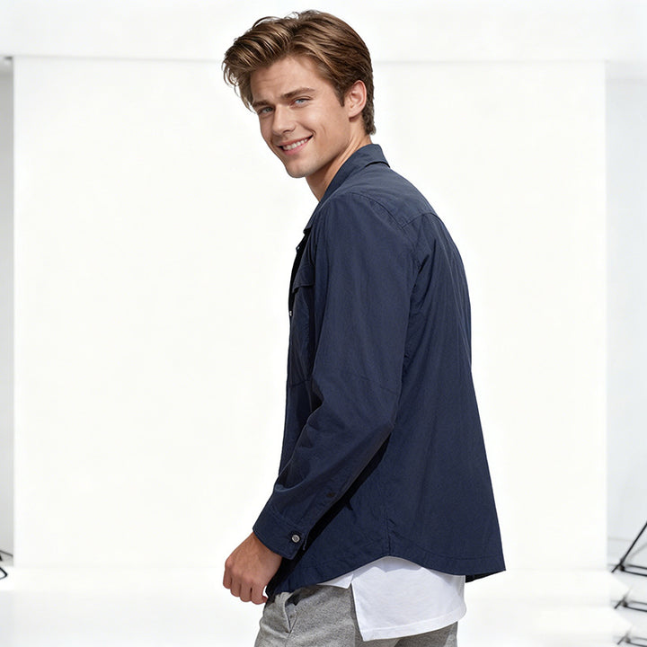 Men's multifunctional overshirt made of technical microfiber Mune Fashion